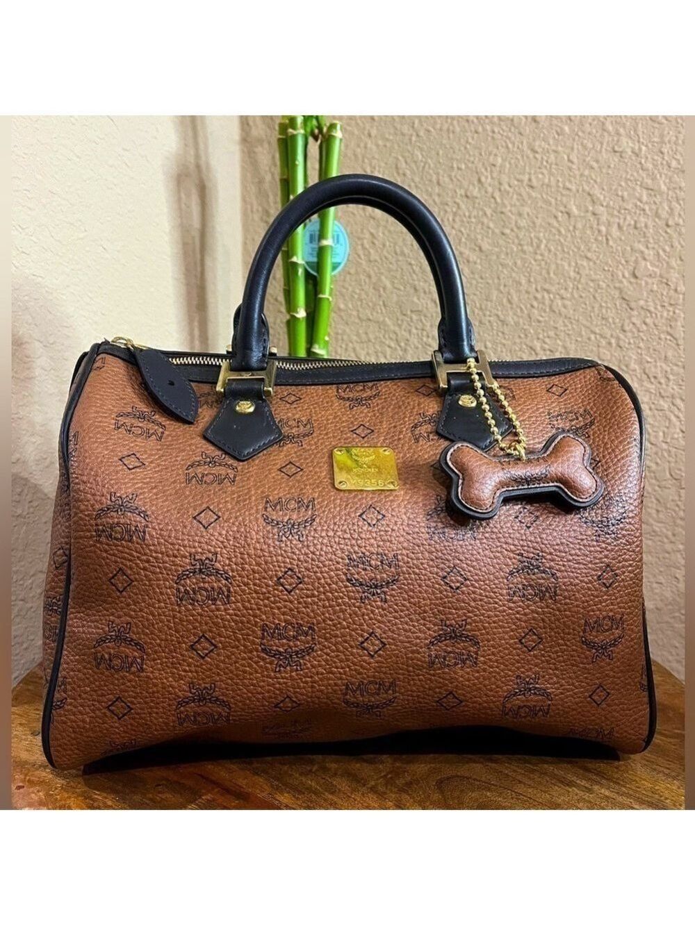 MCM COCOA VISETOS HANDBAG